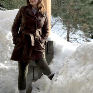 Banana Republic HERITAGE COLLECTION - Genuine Leather Trench Coat